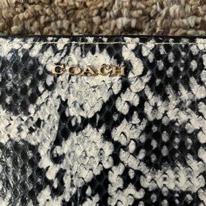 COACH faux snakeskin wallet